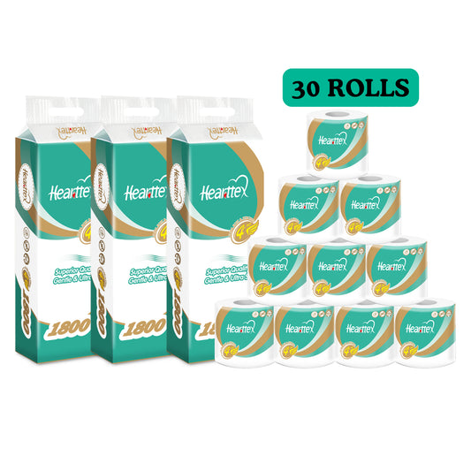 Hearttex Classic 180g 4 Ply Toilet Roll 10 Rolls
