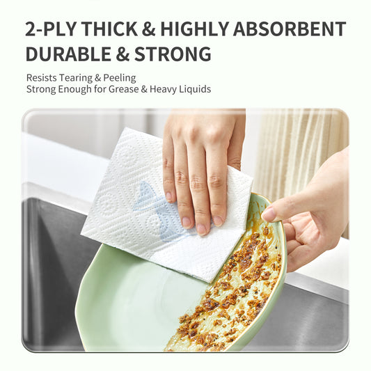 Hearttex Embossed Kitchen Towel 2 Rolls Pack