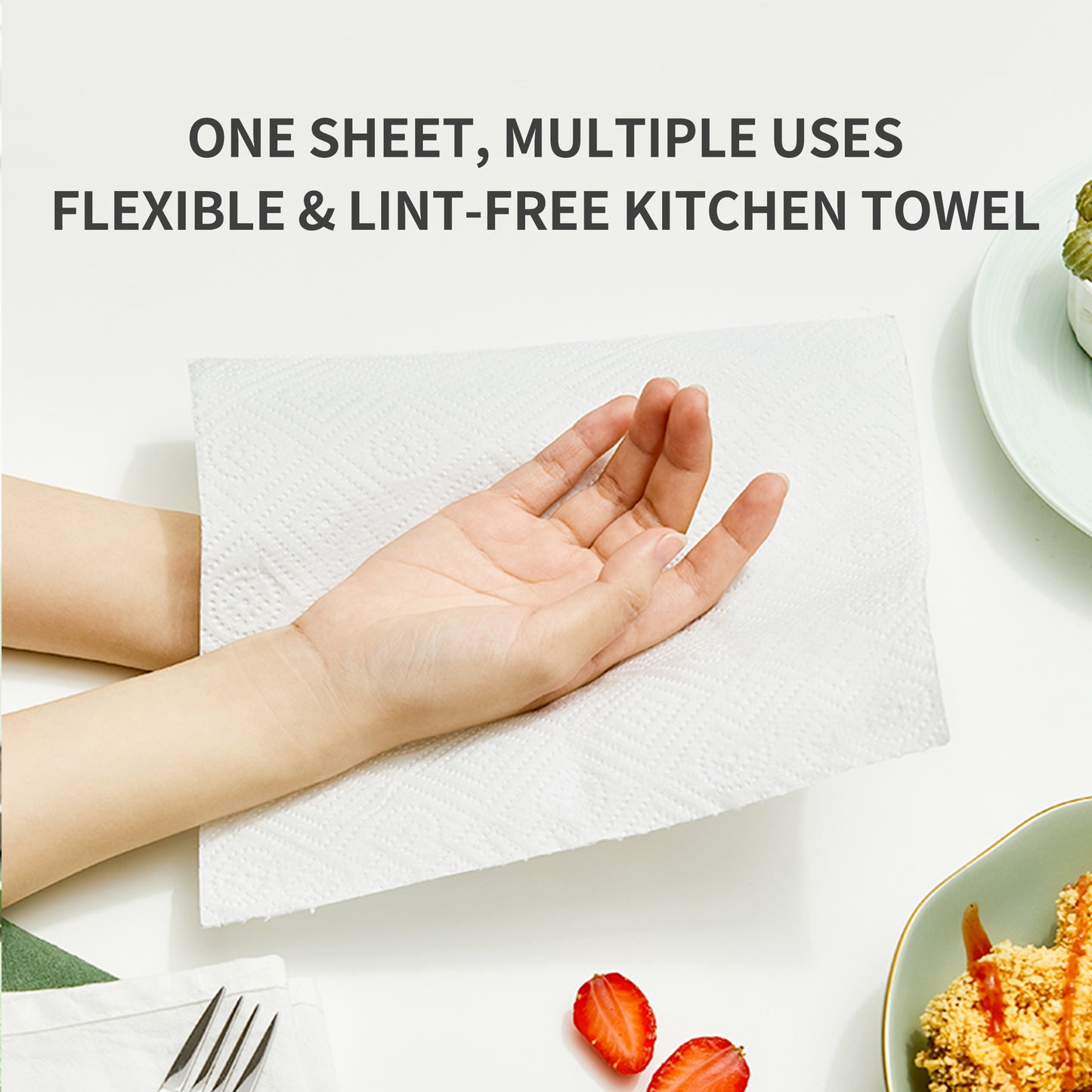 Hearttex Embossed Kitchen Towel 2 Rolls Pack
