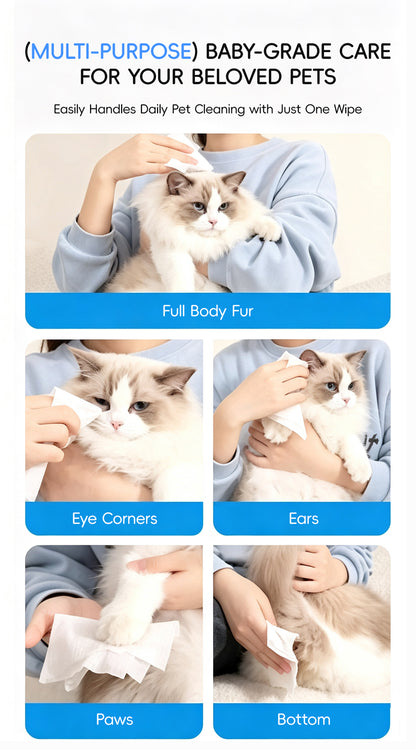 Hearttex Gentle Care Pet Wipes 40 wipes
