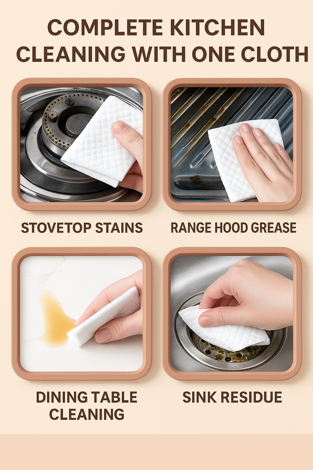 Hearttex Kitchen Cleaning Wipes 40 Wipes