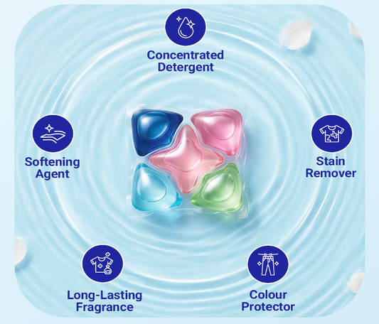 5 in 1 multi-functional laundry detergent Pods