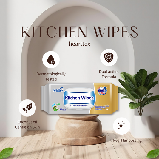 Hearttex Kitchen Cleaning Wipes 40 Wipes